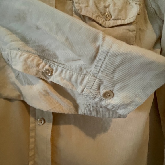 Wilfred Free Cream soft corduroy button down shirt. Size S. - Picture 4 of 5